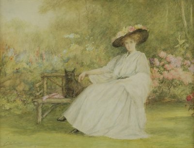 Signora e il Suo Cane a Corsham Court da Charles A. Sellar